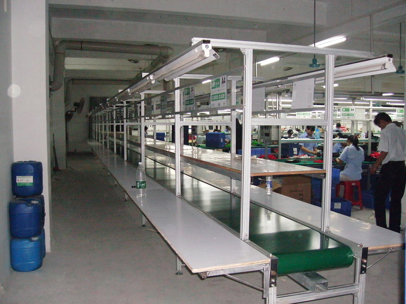 铝材长条台流水线